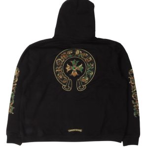 Chrome Hearts Camouflage Cemetery Cross Zip Up Hoodie